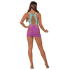 Lace by LJ Ombre Faux Lace Up Mini Dress