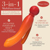 MYLO 3-in-1 Body Wand Massager Fire