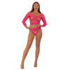 Lace by LJ Fence Net Crop Top and Bottoms