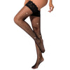 Lace by LJ Fishnet Thigh High Stockings with Rhinestones