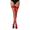 Lace by LJ Fishnet Thigh High Stockings with Rhinestones