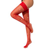 Lace by LJ Fishnet Thigh High Stockings with Rhinestones
