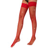 Lace by LJ Fishnet Thigh High Stockings with Rhinestones