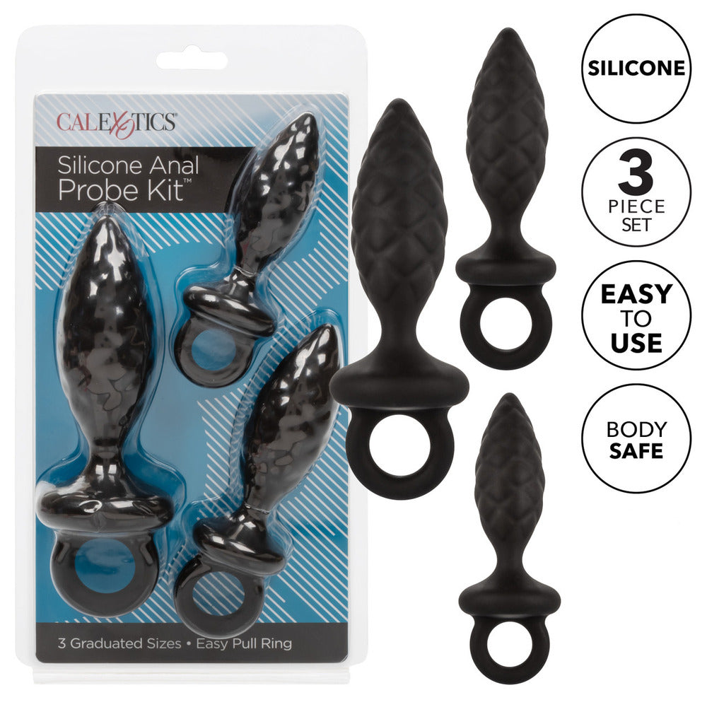 Shop 3 piece silicone anal probe kit