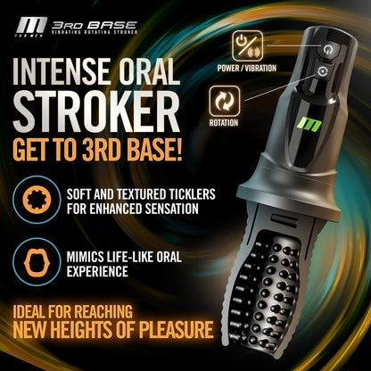 Shop 3rd base vibrating rotating masturbator