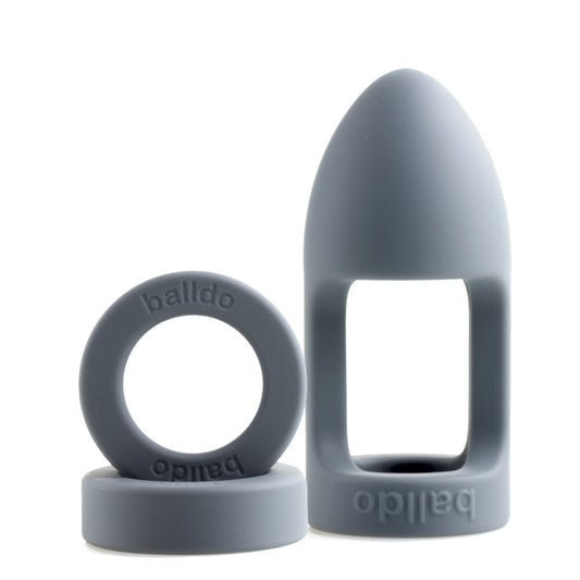 balldo the worlds first ball dildo steel grey
