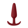 beginners size slim butt plug red