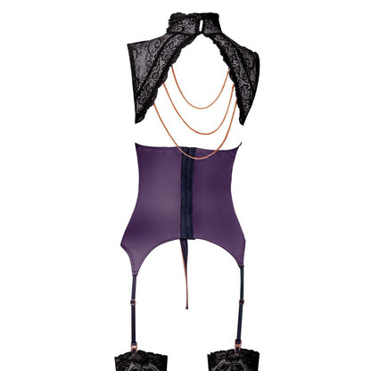 best abierta fina basque and crotchless set chains