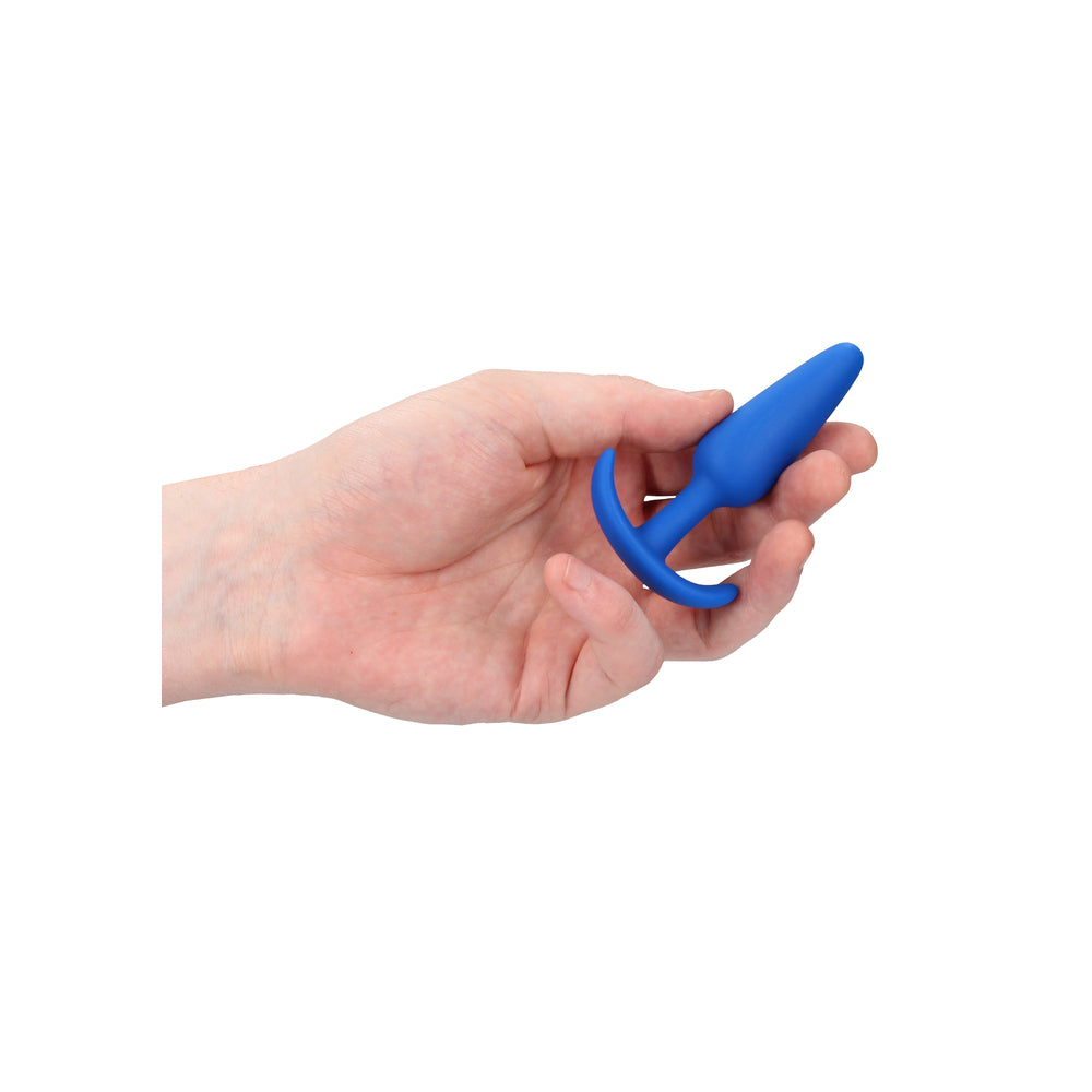 best beginners size slim butt plug blue