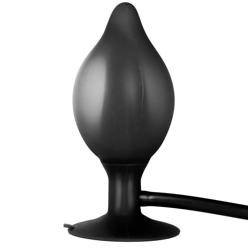 best black booty call pumper silicone inflatable medium anal plug