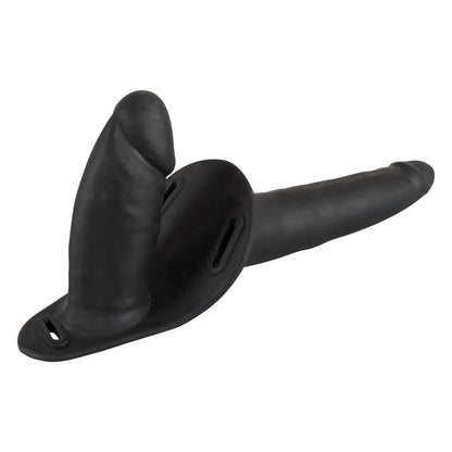 best black double dildo strap on