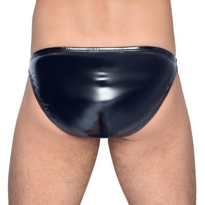 best black level vinyl briefs with zip black