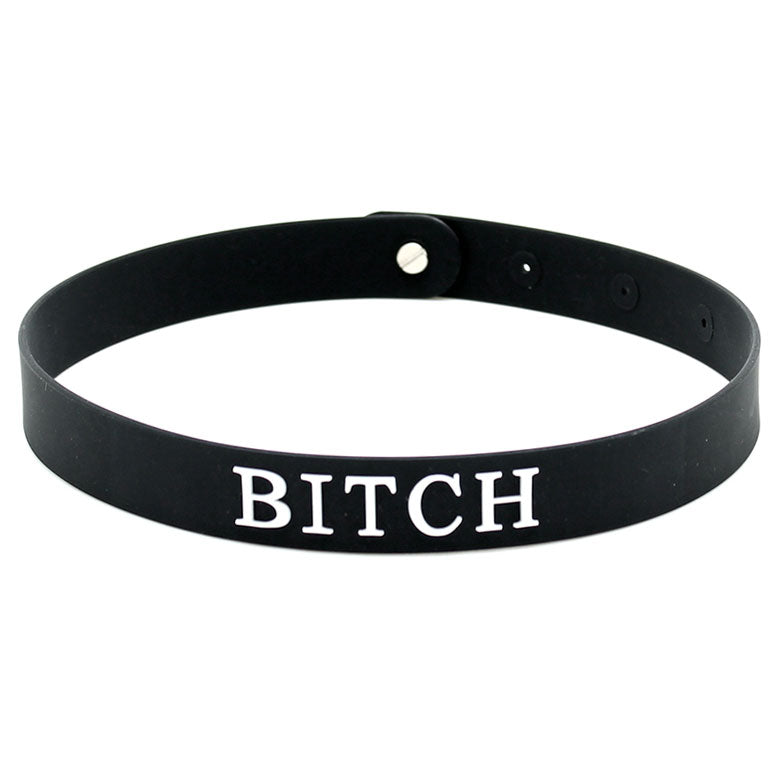 best black silicone bitch collar