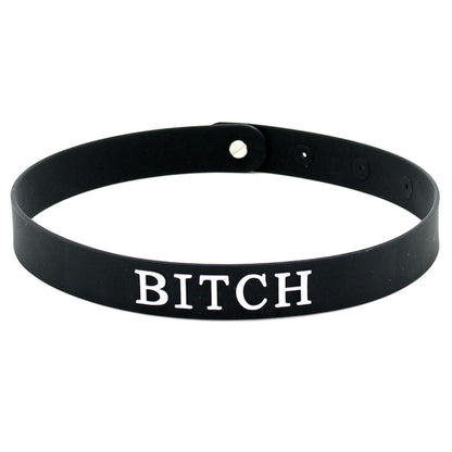 best black silicone bitch collar