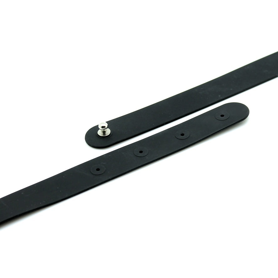 best black silicone submissive collar
