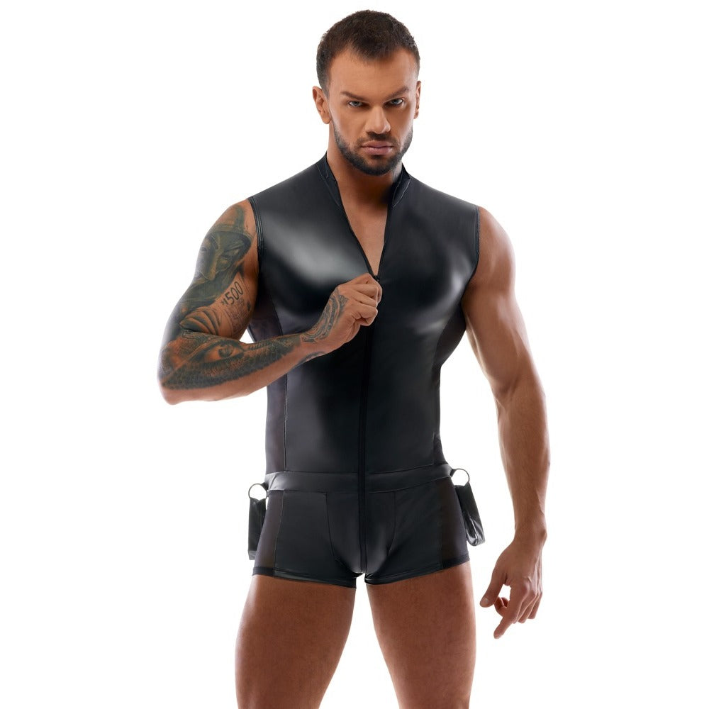 best body jumpsuit with restraints