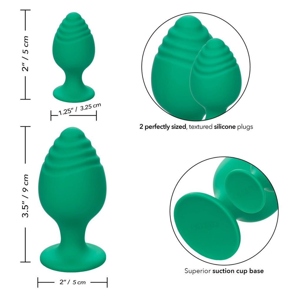 best cheeky butt plug duo green