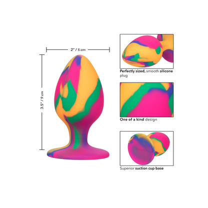 best cheeky large tie dye butt plug