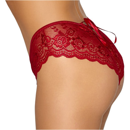 best cottelli crotchless panty red