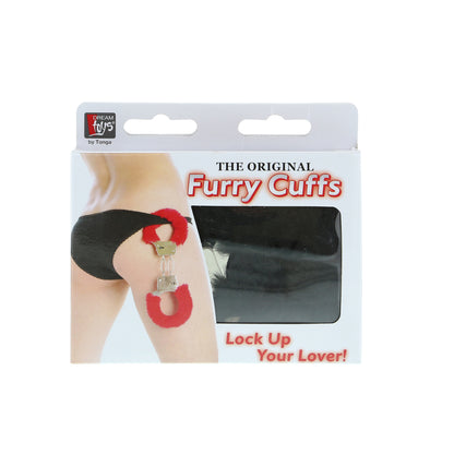 best furry metal handcuffs black
