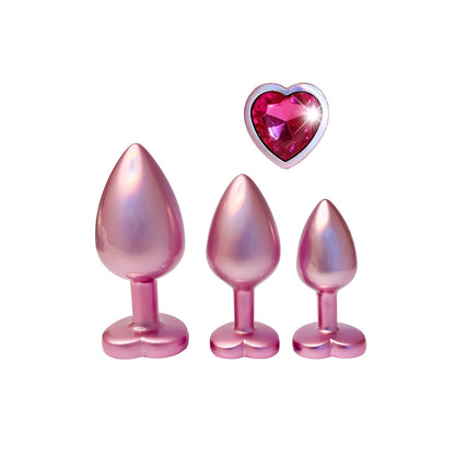 best gleaming love pearl pink butt plug set