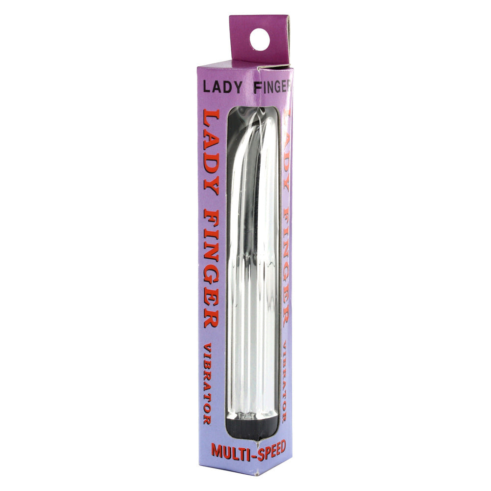 lady finger mini vibrator silver