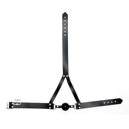 best leather ball gag and head harness
