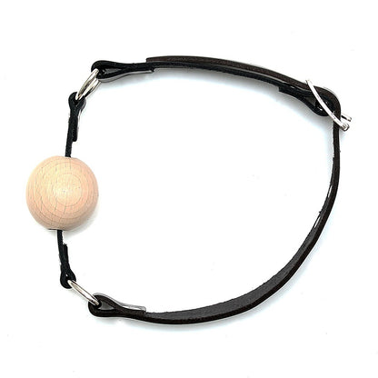best leather gag with wooden ball
