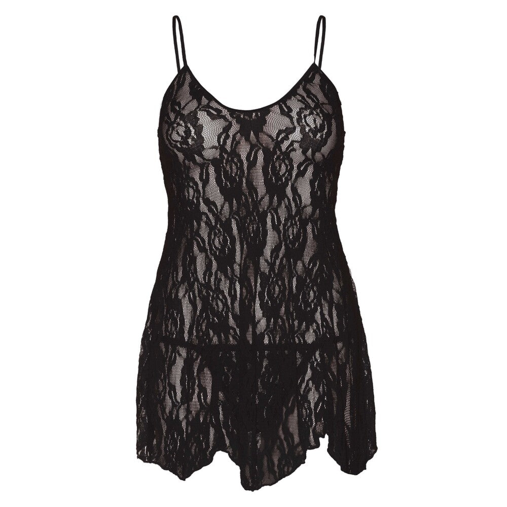 best leg avenue rose lace flair chemise black uk 14 to 18