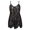 Leg Avenue Rose Lace Flair Chemise Black UK 14 to 18