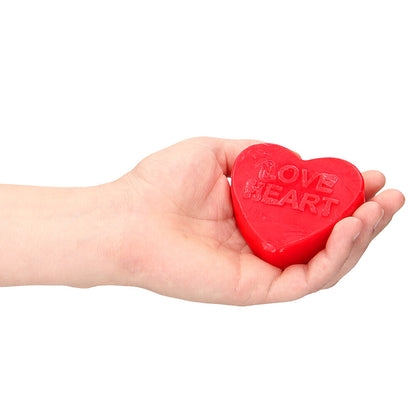 best love heart rose scented soap bar