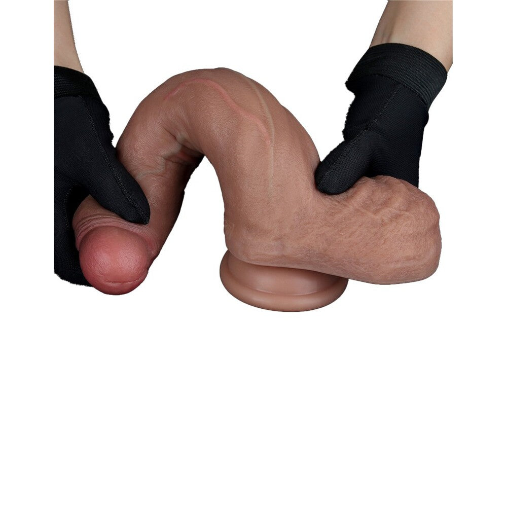best lovetoy dual layered silicone dildo 8 5 inches