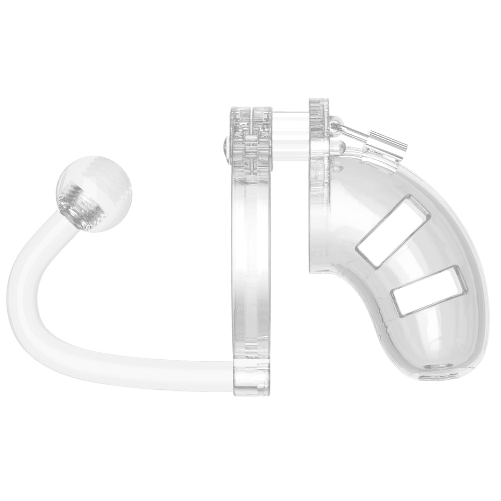 best man cage 10 male 3 5 inch clear chastity cage with anal plug