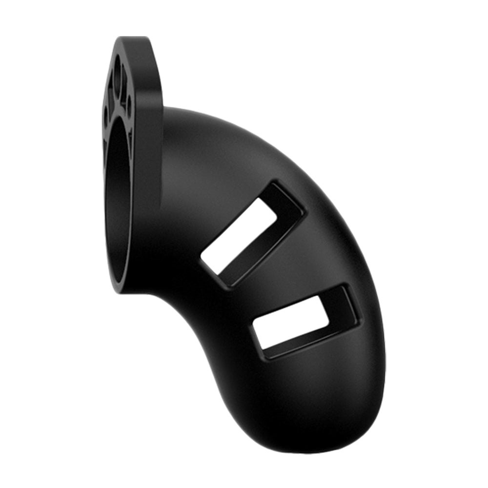 best man cage 20 male 3 5 inch black silicone chastity cage