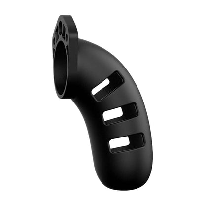 best man cage 21 male 4 5 inch black silicone chastity cage