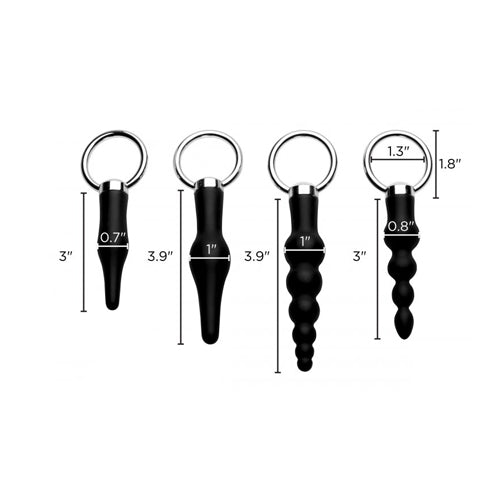 best master series 4 piece silicone anal ringed rimmer set