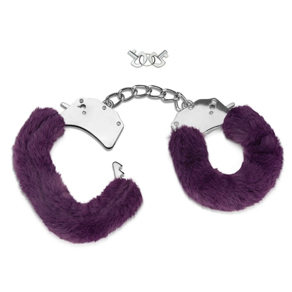 best me you us furry handcuffs purple