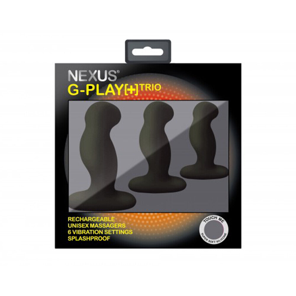 best nexus g play trio vibrating prostate massagers black