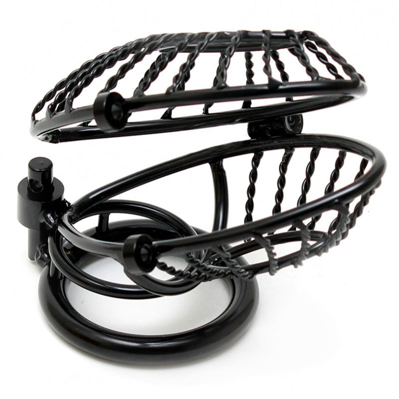best opening metal male chastity device with 2 padlocks