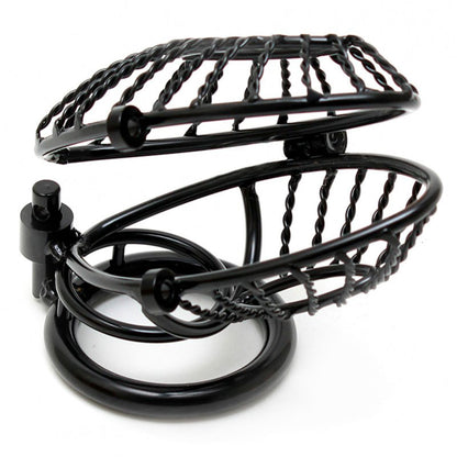 best opening metal male chastity device with 2 padlocks
