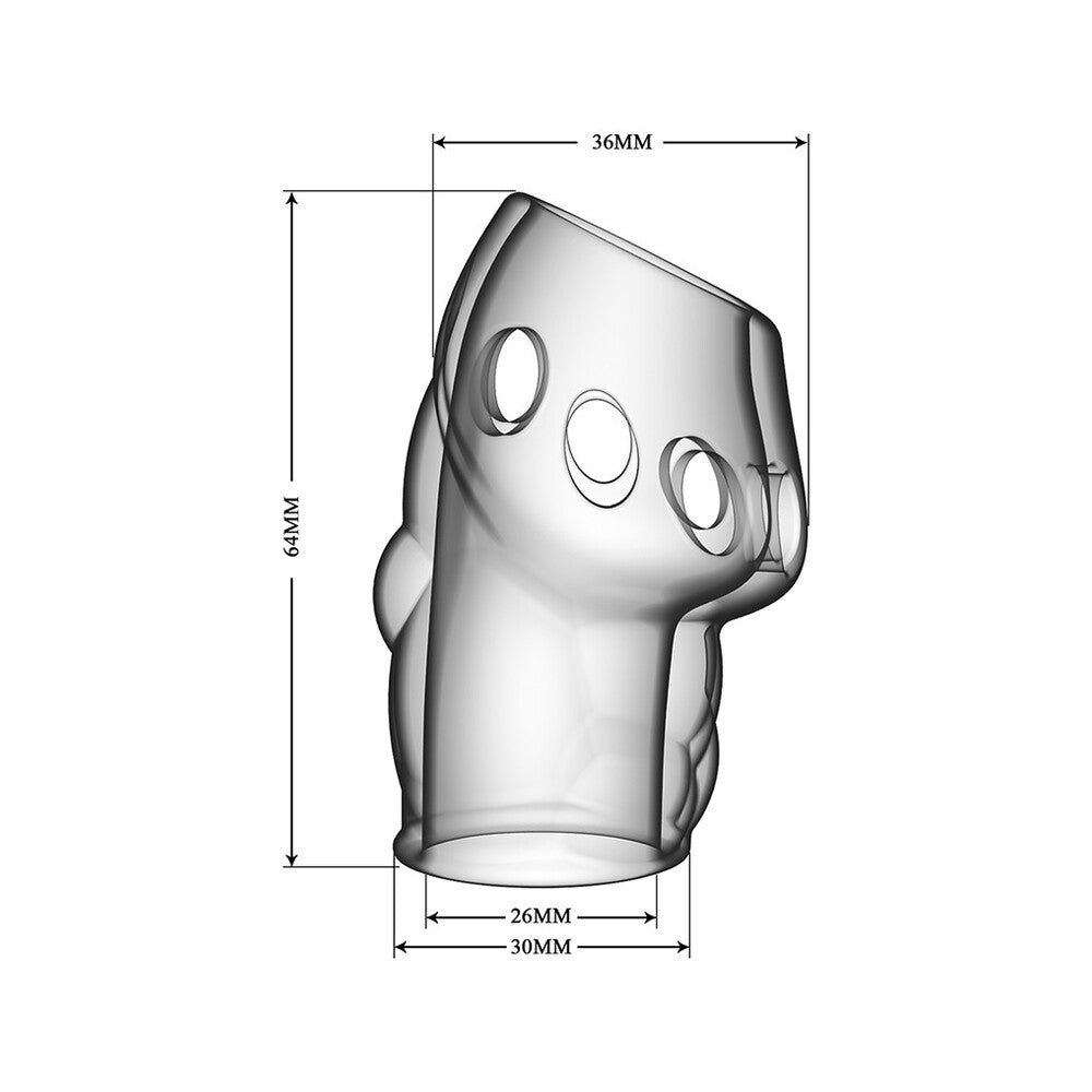 oscar penis sleeve clear