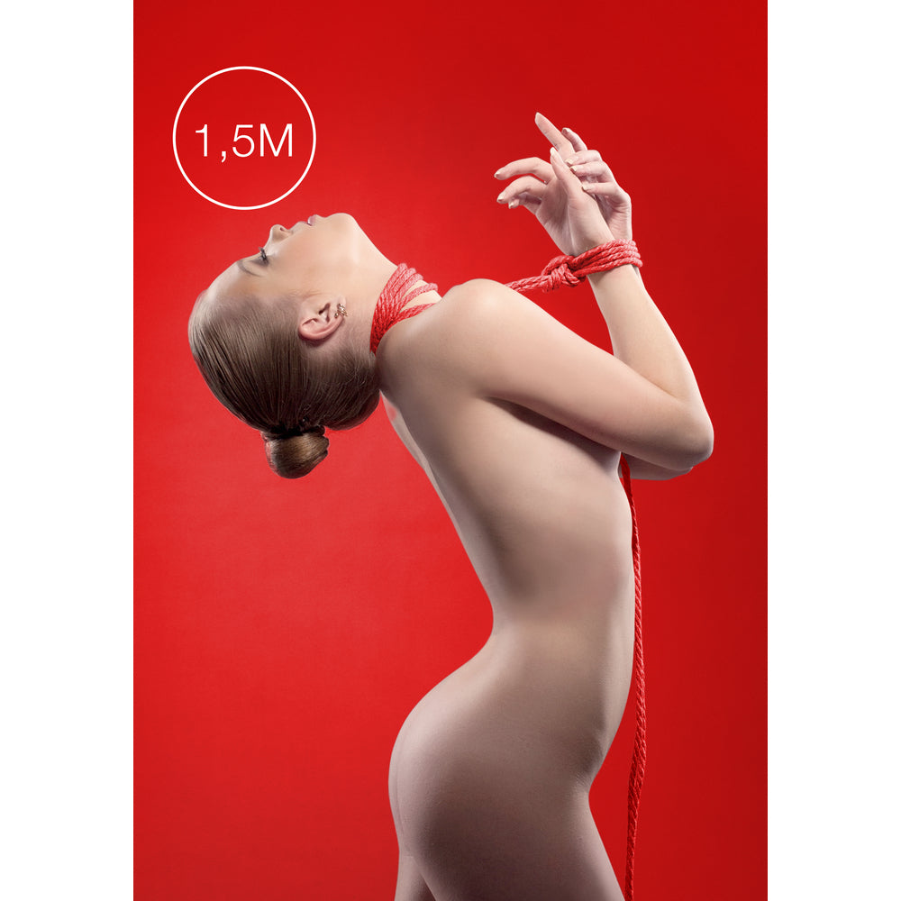 ouch 1 5 meters kinbaku mini rope red