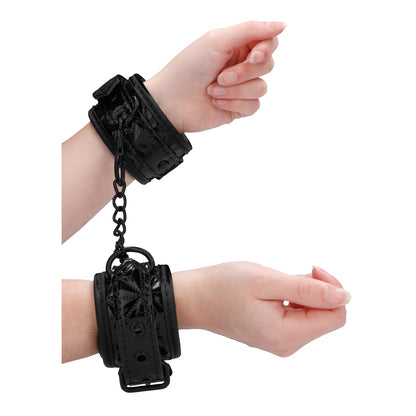 best ouch luxury black hand cuffs