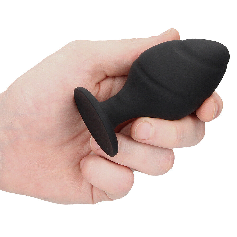 best ouch silicone swirled butt plug set black
