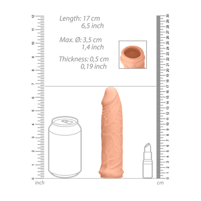 best realrock 6 inch penis sleeve flesh pink