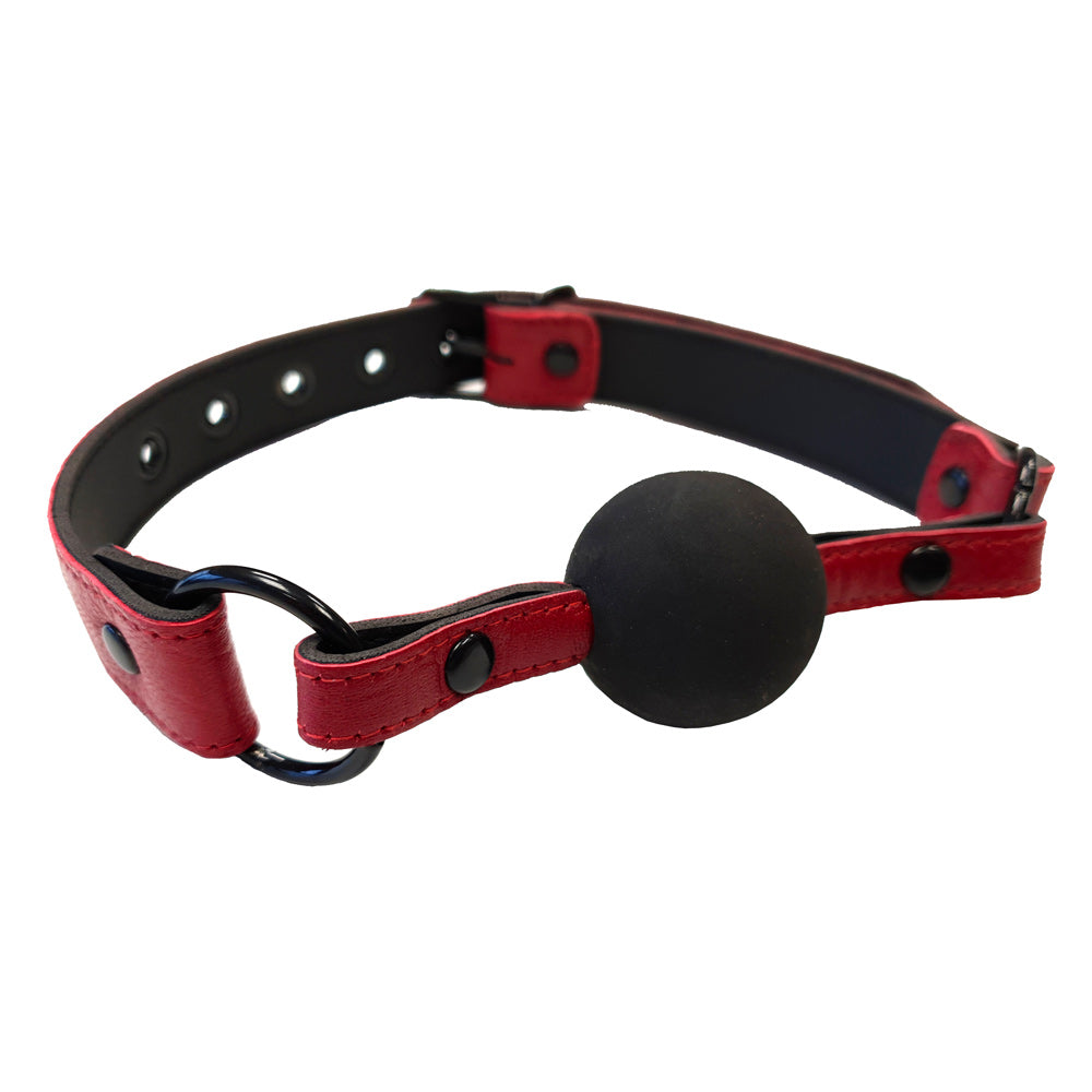best rouge garments leather croc print ball gag