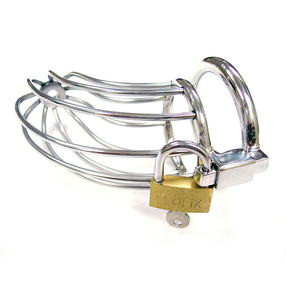 best rouge stainless steel chasity cock cage with padlock