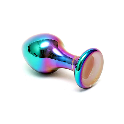 best sensual multi coloured glass melany anal dildo