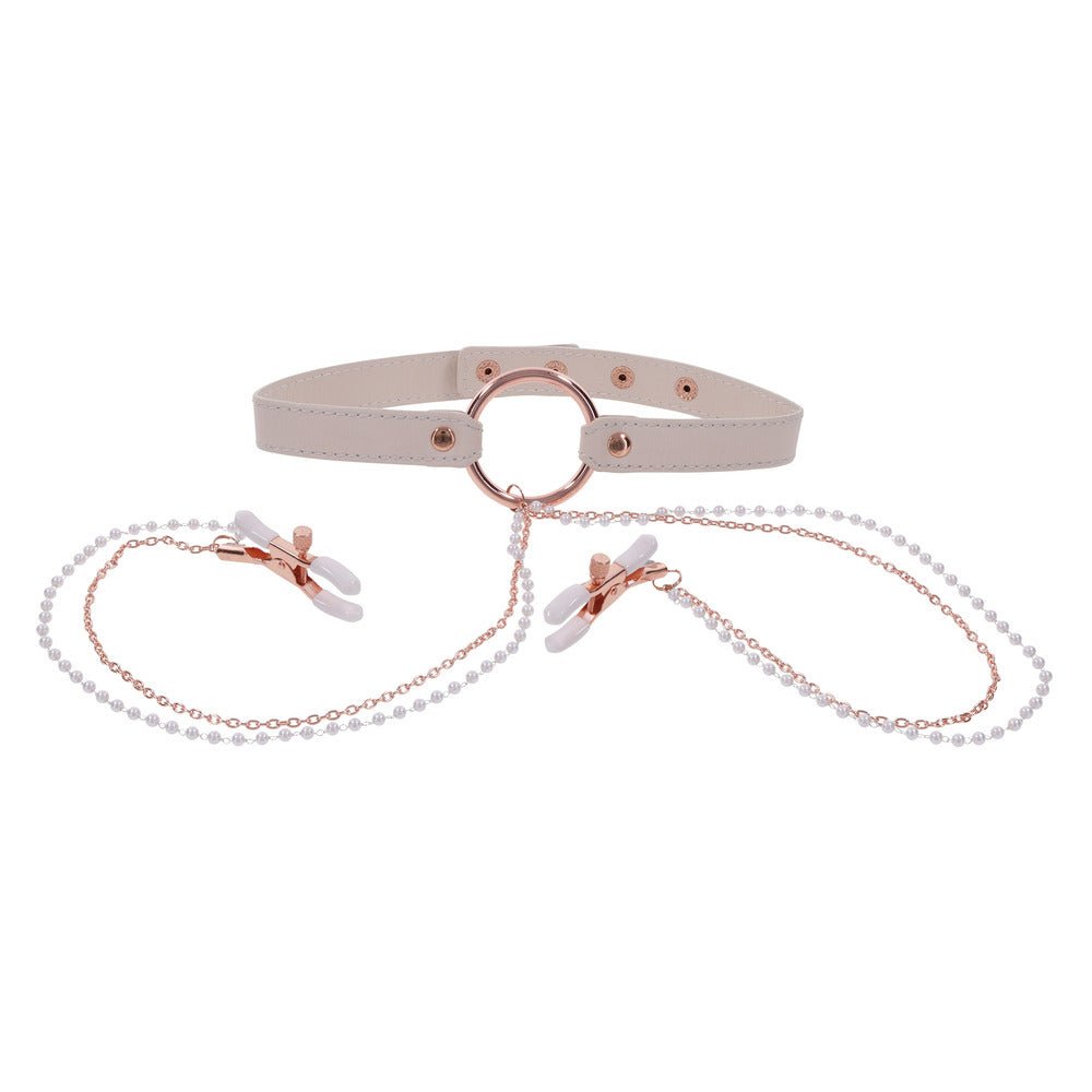 best sex and mischief collar with nipple clamps