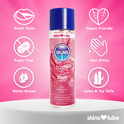 best skins juicy bubblegum blast waterbased lubricant 130ml